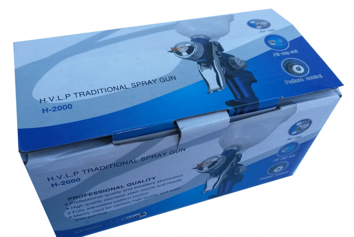 MINI PAINT SPRAY GUN | HVLP | Ø 0.8 MM / 120 CC (H2000P)