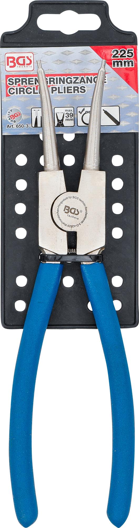 CIRCLIP PLIERS | STRAIGHT | FOR OUTSIDE CIRCLIPS | 225 MM (650-3)