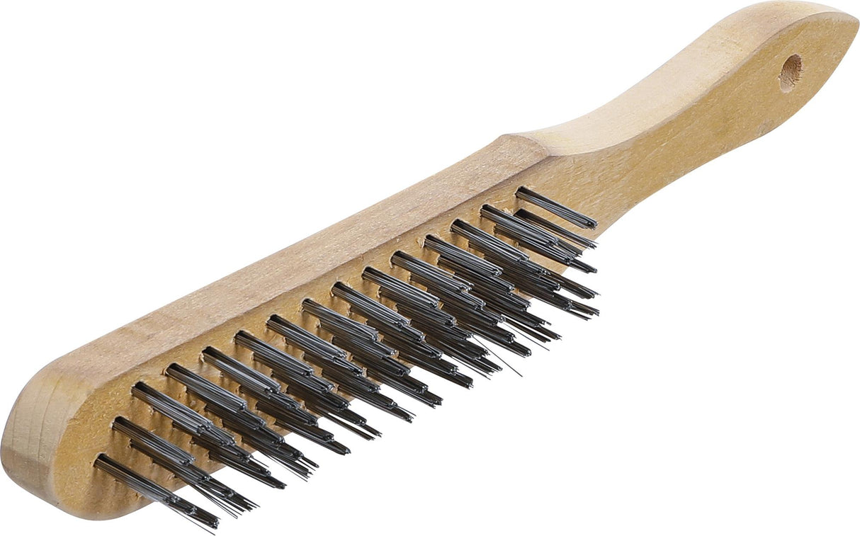 HANDHELD BRUSH | STEEL WIRE | 5-ROWS | 300 MM (3073)