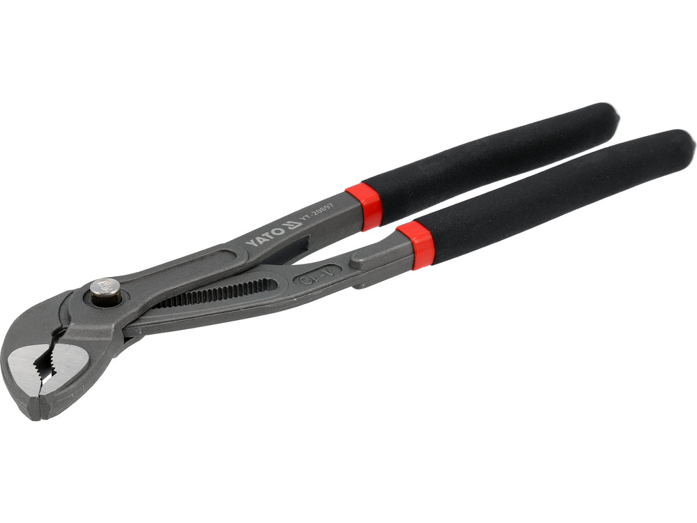 PLUMBING PLIERS FOR LARGER DIAMETER PIPES | PUSH-BUTTON LOCKING | 300 MM (YT-20897)