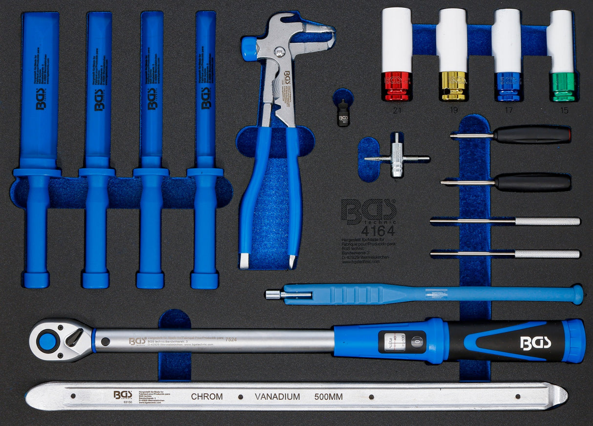 TOOL TRAY 3/3: TOOLS FOR TYRE REPAIR SERVICE | 18 PCS (4164)