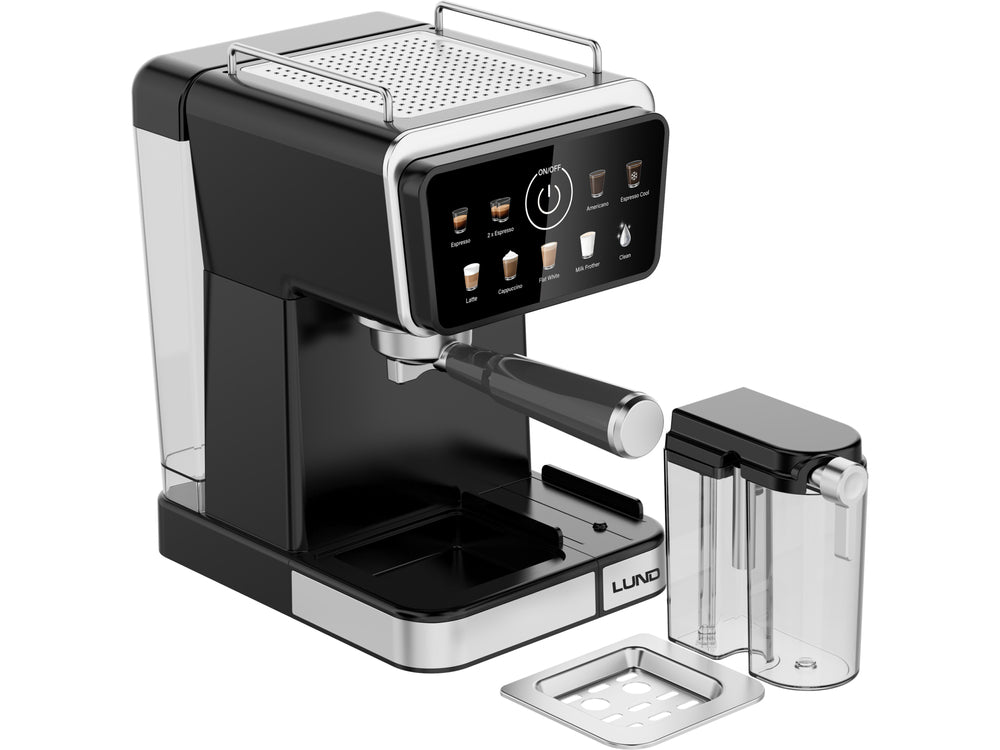 PRESSURE COFFEE MAKER WITH MILK FROTHER 1350W (68502)