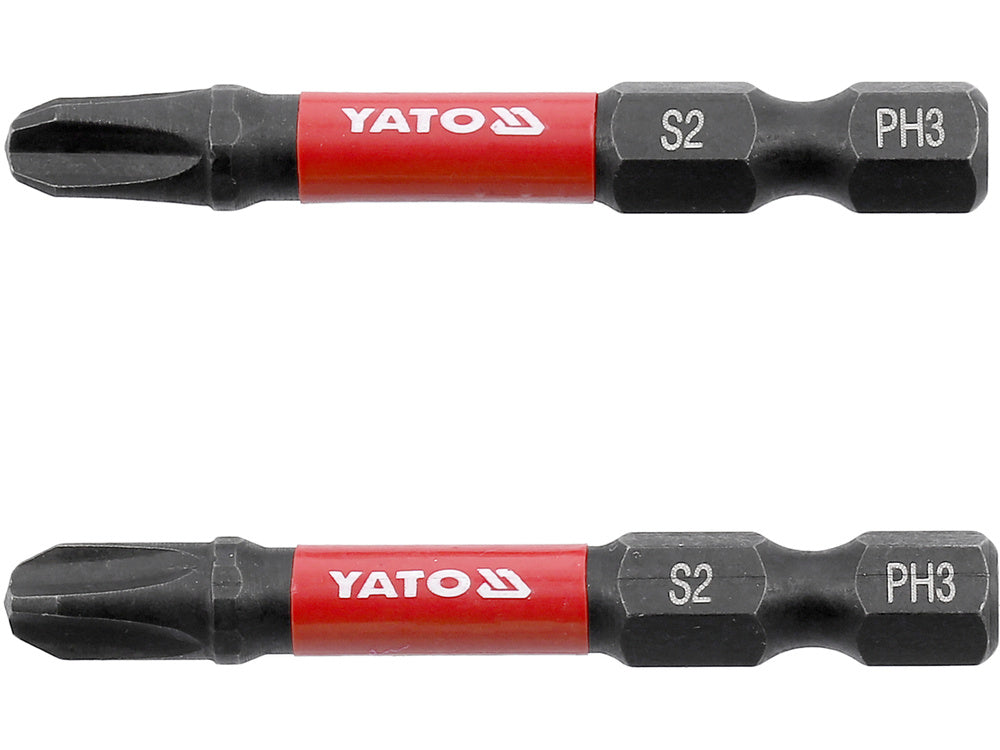 IMPACT SCREWDRIVER BITS 1/4 50MM PH3 2PC (YT-78042)