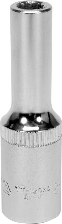 BIHEXAGONAL SOCKET 8MM 1/2" 12PT CV (YT-12930)