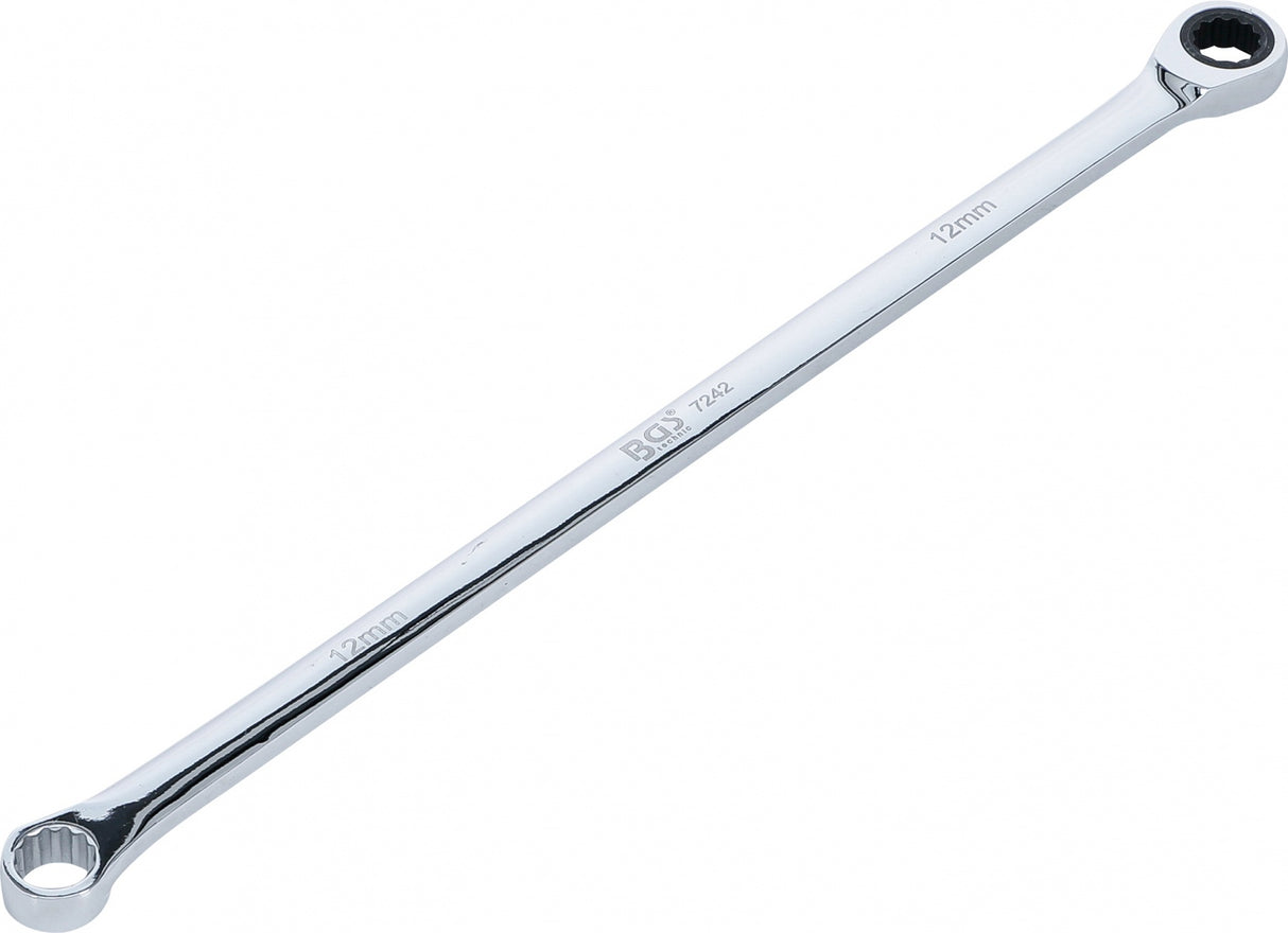 RATCHET RING WRENCH AND RING SPANNER | EXTRA LONG | 12 MM (7242)