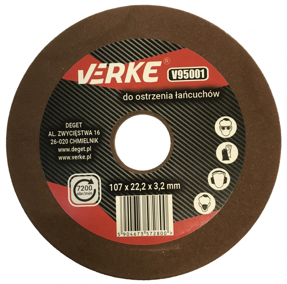 SHARPENING DISC FOR CHAINS | Ø 107 X 22.2 X 3.2 MM (H95001)