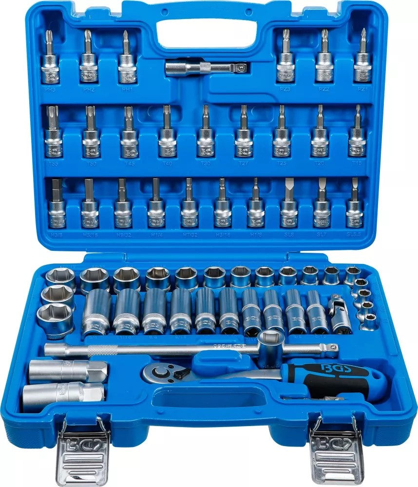 SOCKET SET | 10 MM (3/8") DRIVE | INCH SIZES | 61 PCS. (2215)