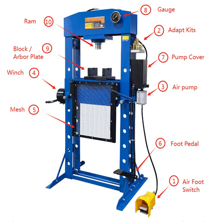 HYDRAULIC PRESS | MOBILE | 30 TON | PLUS TYPE (SP30P)