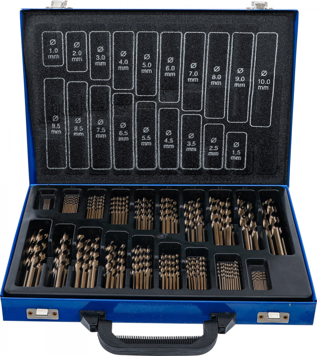 TWIST DRILL SET | HSS | 5% COBALT ALLOY | 1 - 10 MM | 170 PCS. (2000)