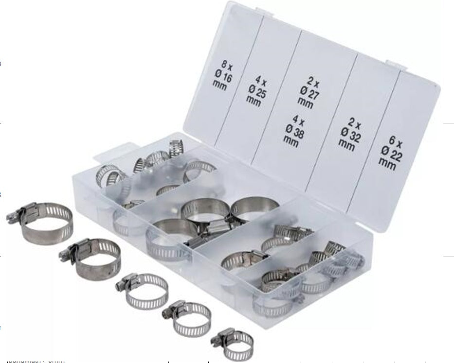 CLAMP SET | STAINLESS STEEL | 26 PCS. (H8055-1)