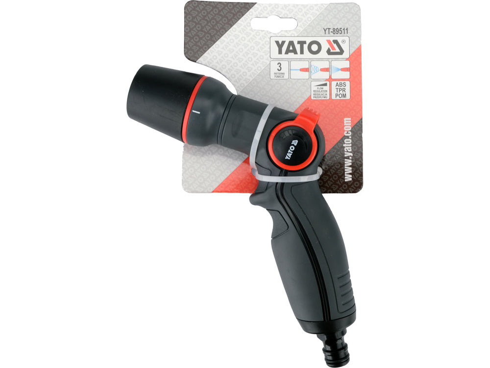 WATERING GUN FOR GARDEN HOSE, 3 FUNCTIONS (YT-89511)