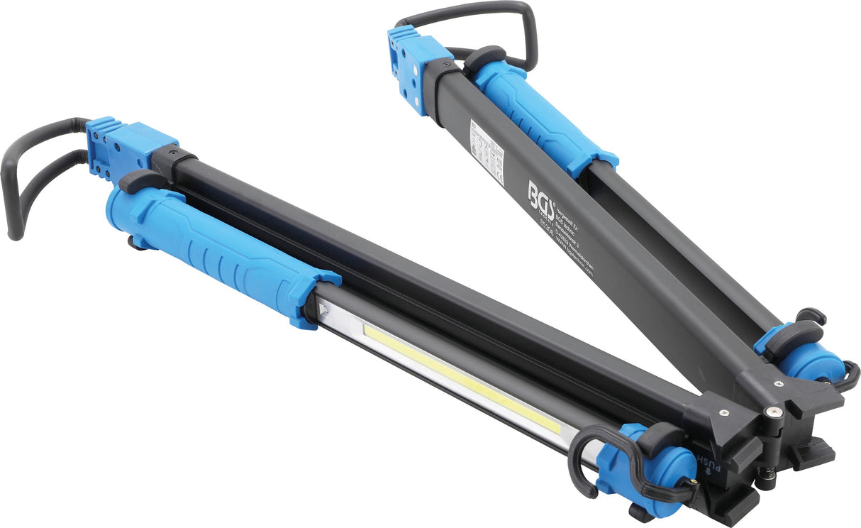 COB LED BONNET LAMP WITH BATTERY AND TELESCOPIC BAR | 2 COB-LED-HANDHELD WORK LAMPS (85306)