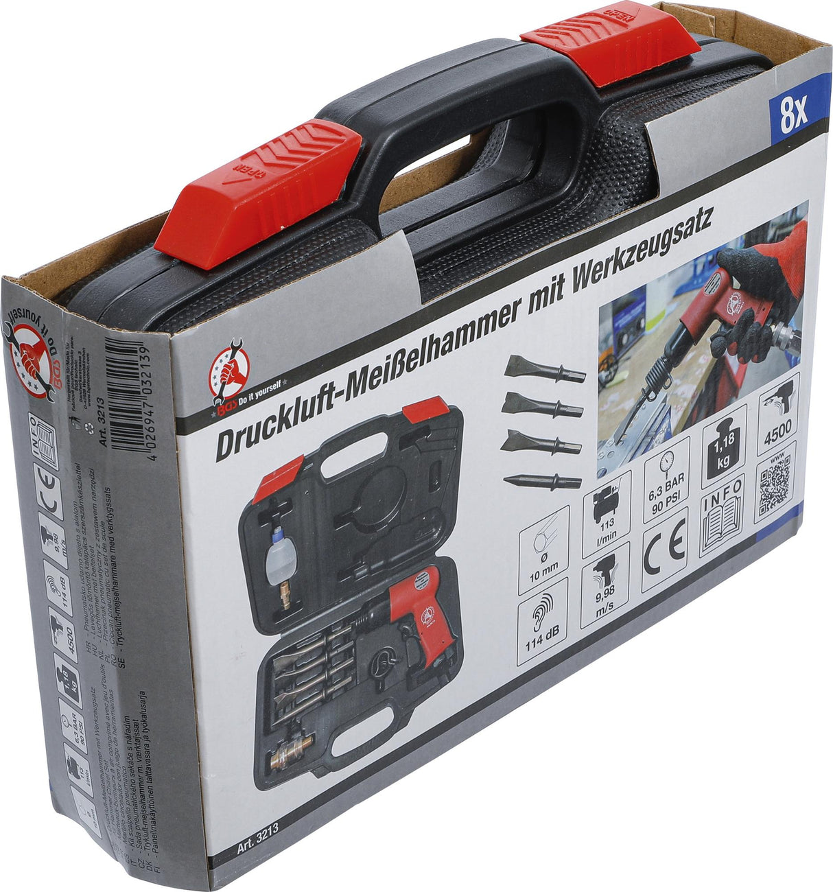 AIR HAMMER CHISEL SET | 8 PCS. (3213)