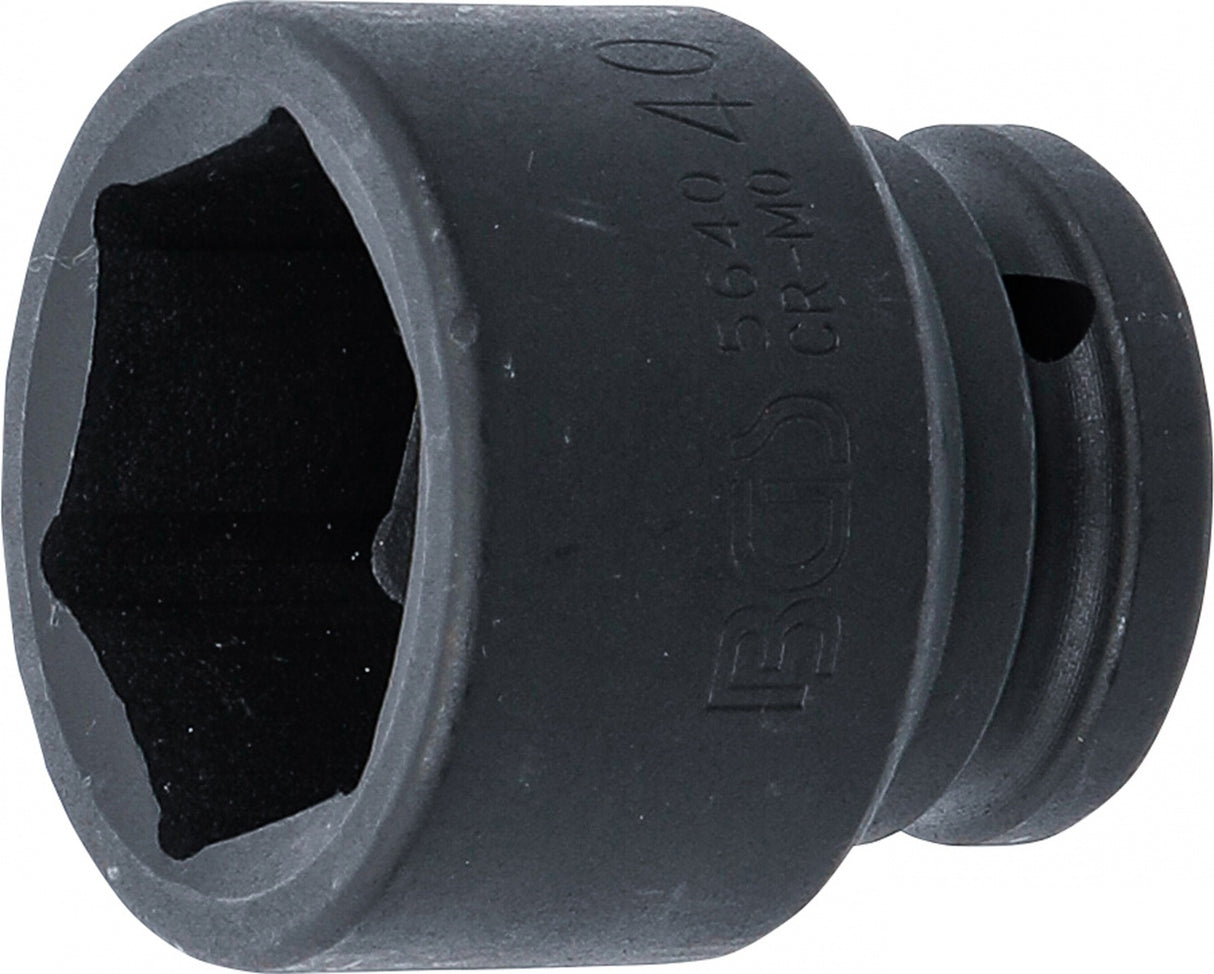 IMPACT SOCKET, HEXAGON | 20 MM (3/4") DRIVE | 40 MM (5640)