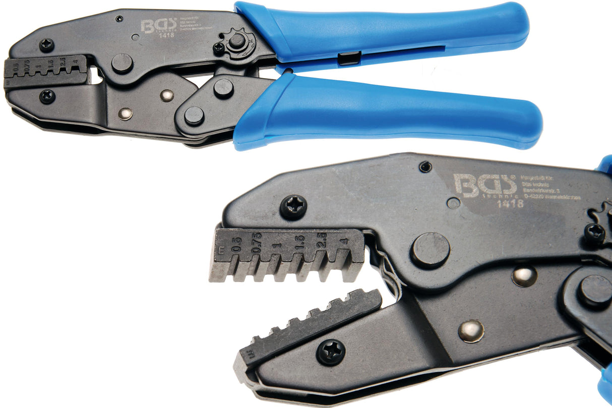 RATCHET CRIMPING TOOL | FOR CABLE END SLEEVES 0.5 - 4 MM² (1418)