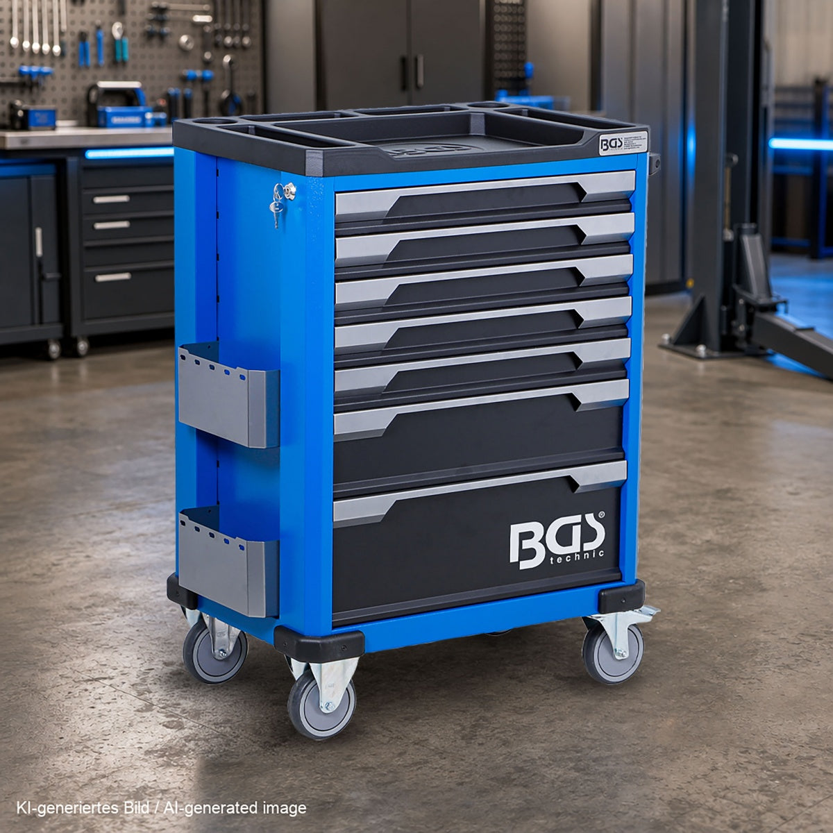 TOOL CABINET ON WHEELS | WITH TOOLS | 7 DRAWERS | 246 PCS (6068)