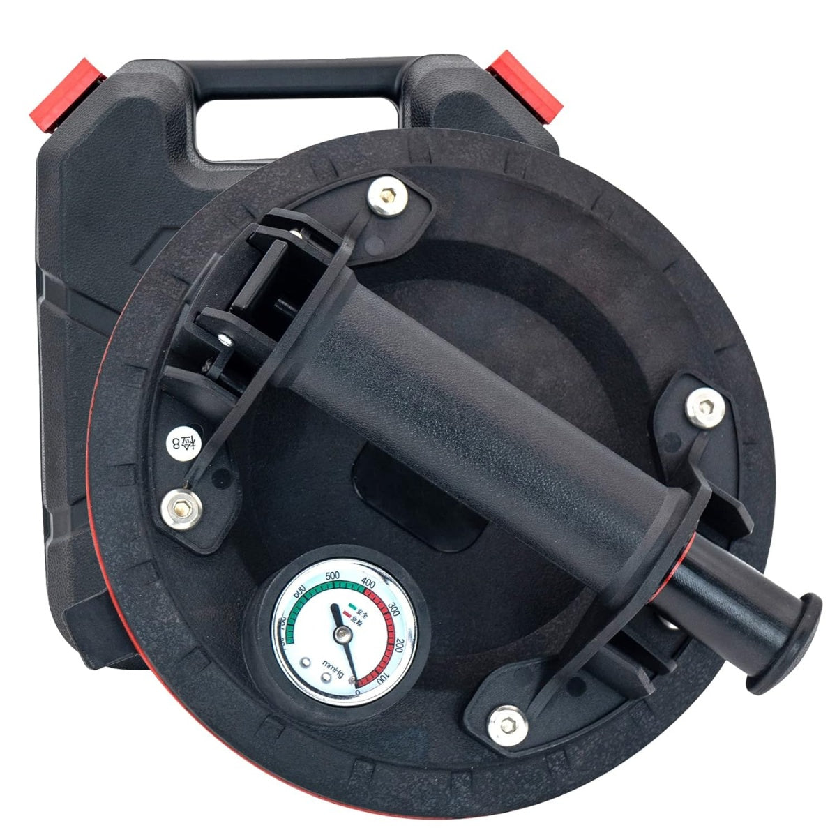 VACUUM SUCTION CUP LIFTER | EXTRA STRONG | WITH PRESSURE GAUGE | 8“ | Ø 200 MM (VSC8G)