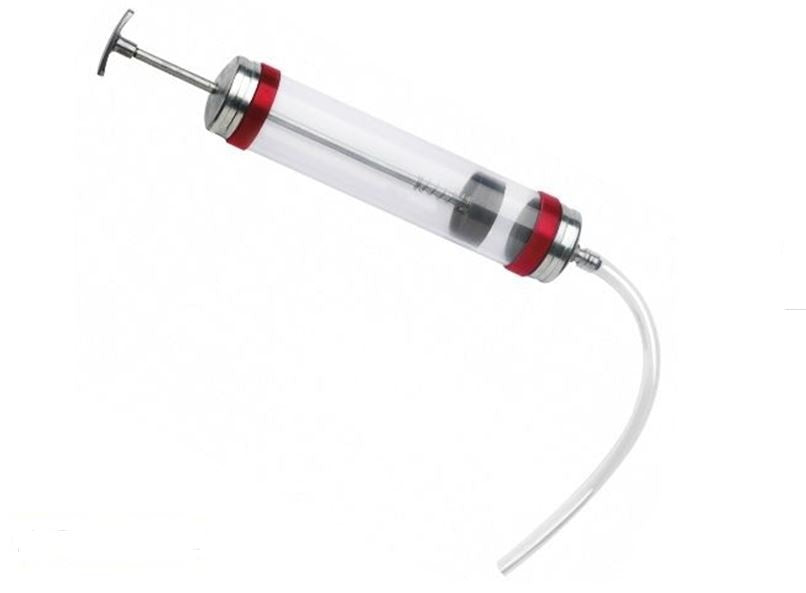 OIL SYRINGE / PUMP FOR LIQUID OIL | TRANSPARENT GLASS | 500 ML (SG500)