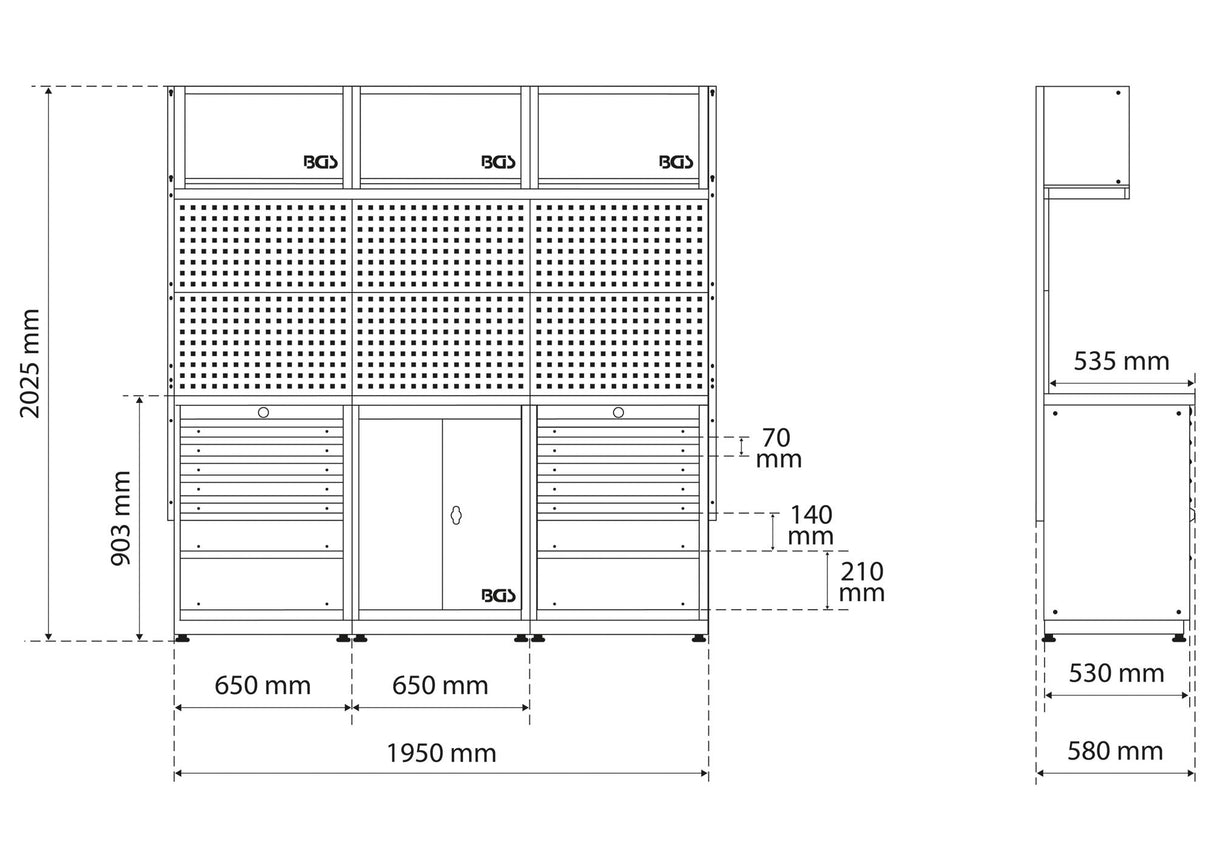 STORAGE SYSTEM COMBINATION | STARTER KIT | WOODEN | 3 COMPONENTS (80100)