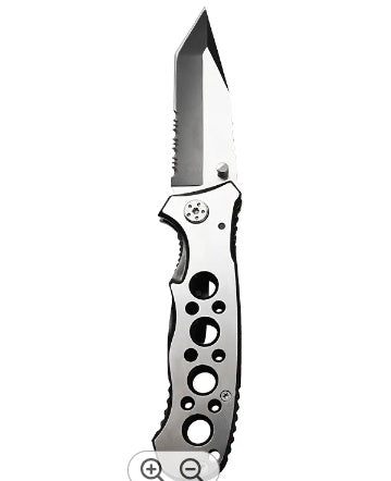 FOLDING KNIFE | BLACK BLADE EDGE FINISH | 20 CM (FK8A)
