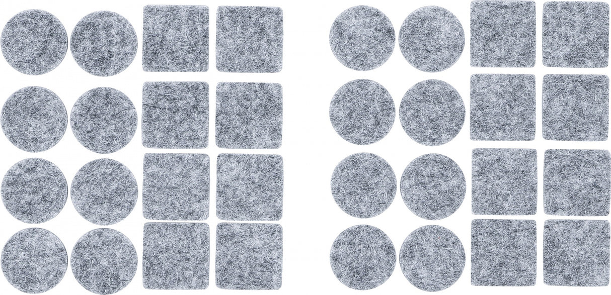 FELT PAD SET | TINGED WITH GRAY | 32 PCS. (80704)