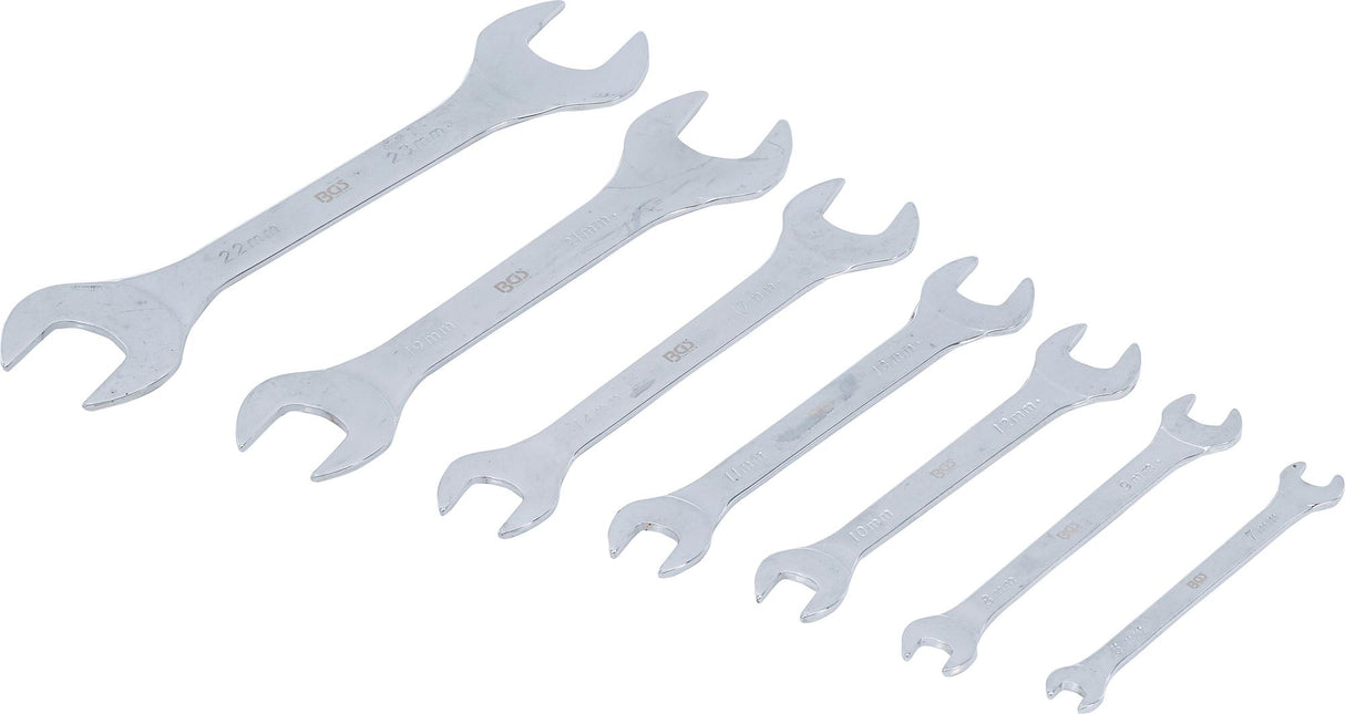 DOUBLE OPEN END SPANNER SET | EXTRA FLAT | 6 - 23 MM | 7 PCS. (9019)