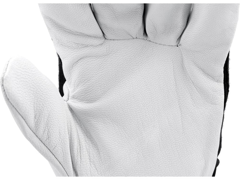 LEATHER ASSEMBLY GLOVES SIZE 8 BLACK (YT-74639)