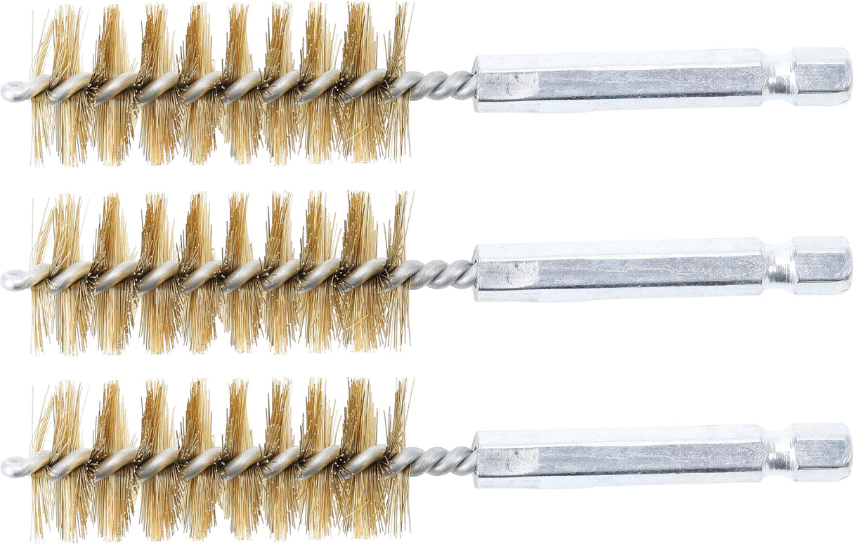 BRASS BRUSH | 19 MM | 6.3 MM (1/4") DRIVE | 3 PCS. (3078-19-M)