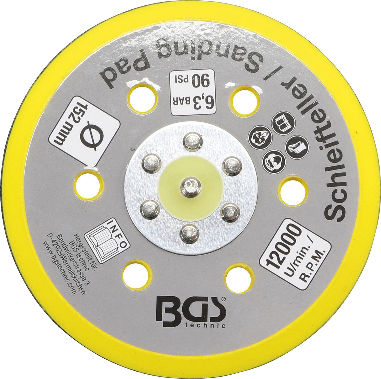 HOOK AND LOOP PAD FOR BGS 3290, 8688 | Ø 152 MM (8688-23)
