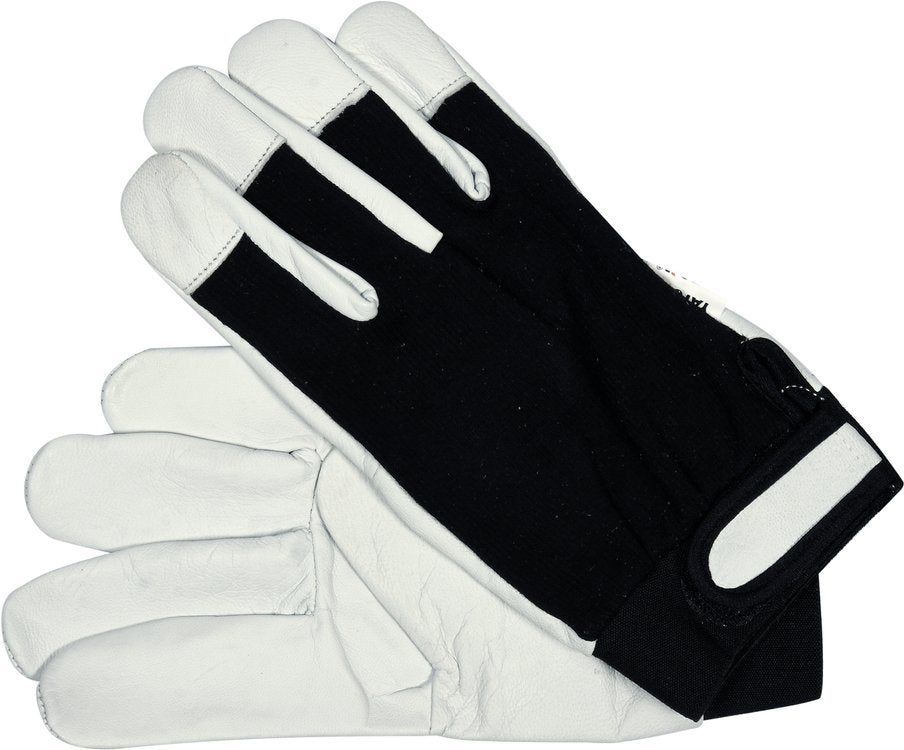 LEATHER ASSEMBLY GLOVES SIZE 8 BLACK (YT-74639)
