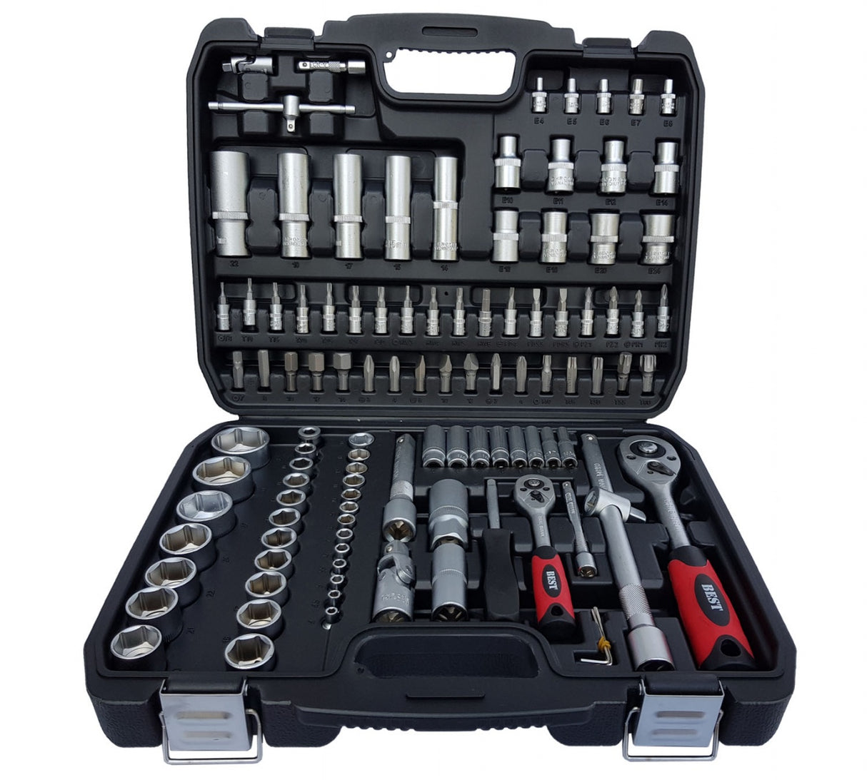 TOOL SET | 6.3 MM (1/4") + 12.5 MM (1/2") | 108 PCS. (BK-108-01)