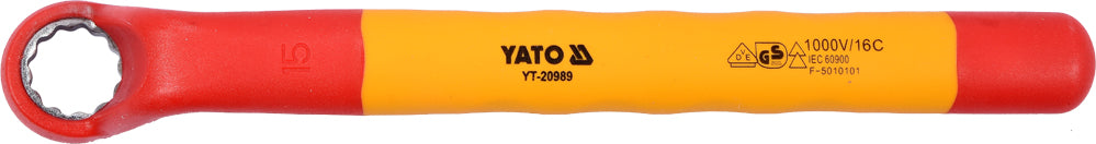 INSULATED RING WRENCH 15MM VDE (YT-20989)