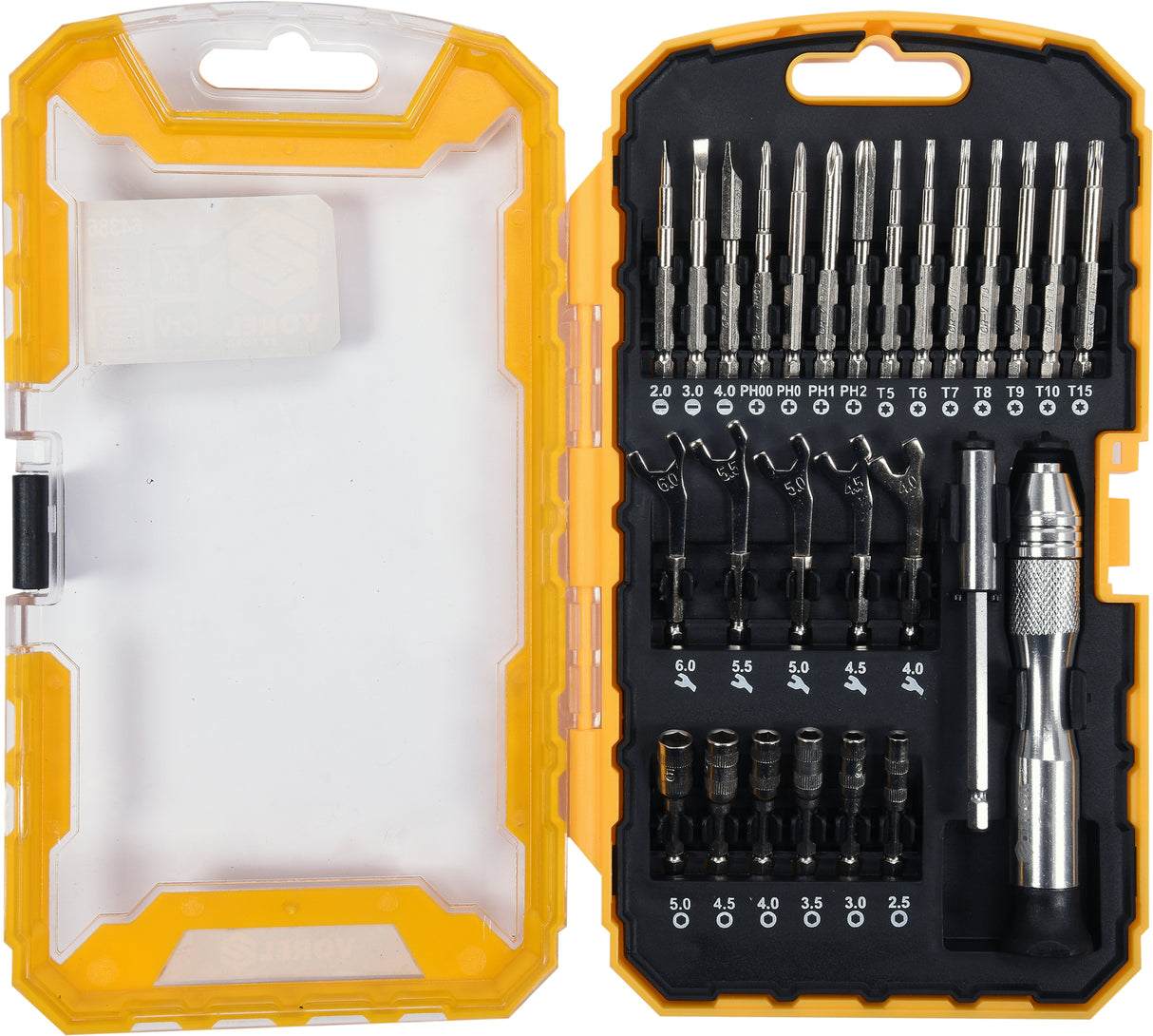 PRECISION BIT, WRENCH AND SOCKET SET | 27 PCS. (64386)