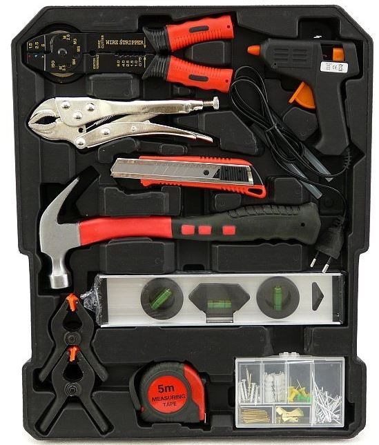 TOOL SET IN ALUMINUM CASE | RATCHETING WRENCHES | WITH WHEELS | 188 PCS. (SK58288)