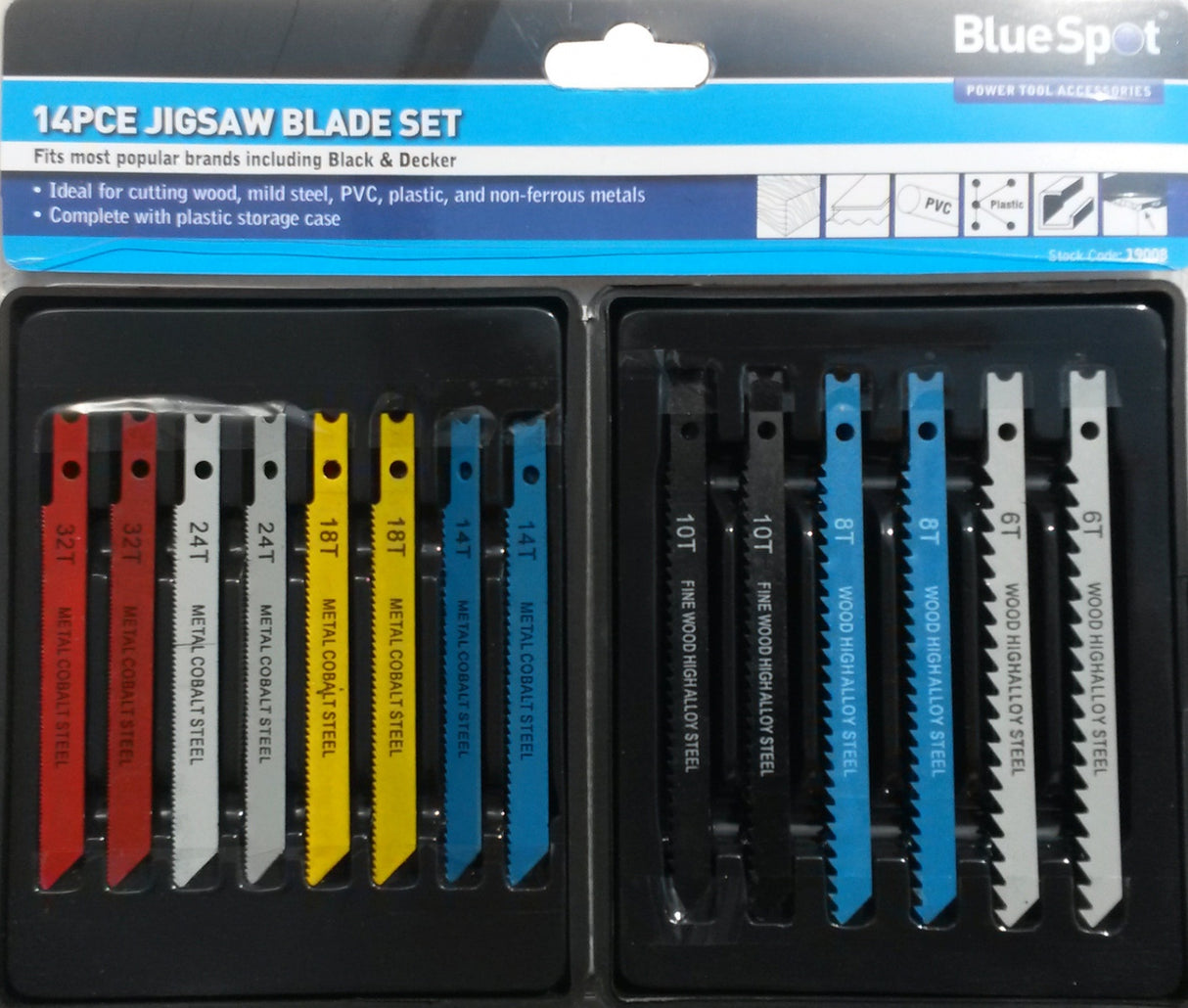 JIGSAW BLADE SET FOR ELECTRIC JIGSAW | 14 PCS. (JB14B)