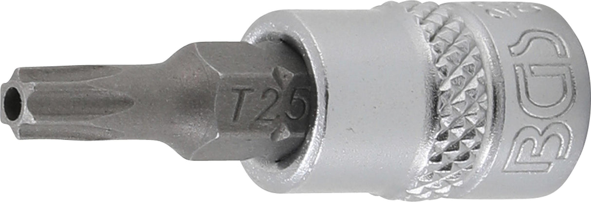 BIT SOCKET | 6.3 MM (1/4") DRIVE | T-STAR TAMPERPROOF (FOR TORX) T25 (2360)