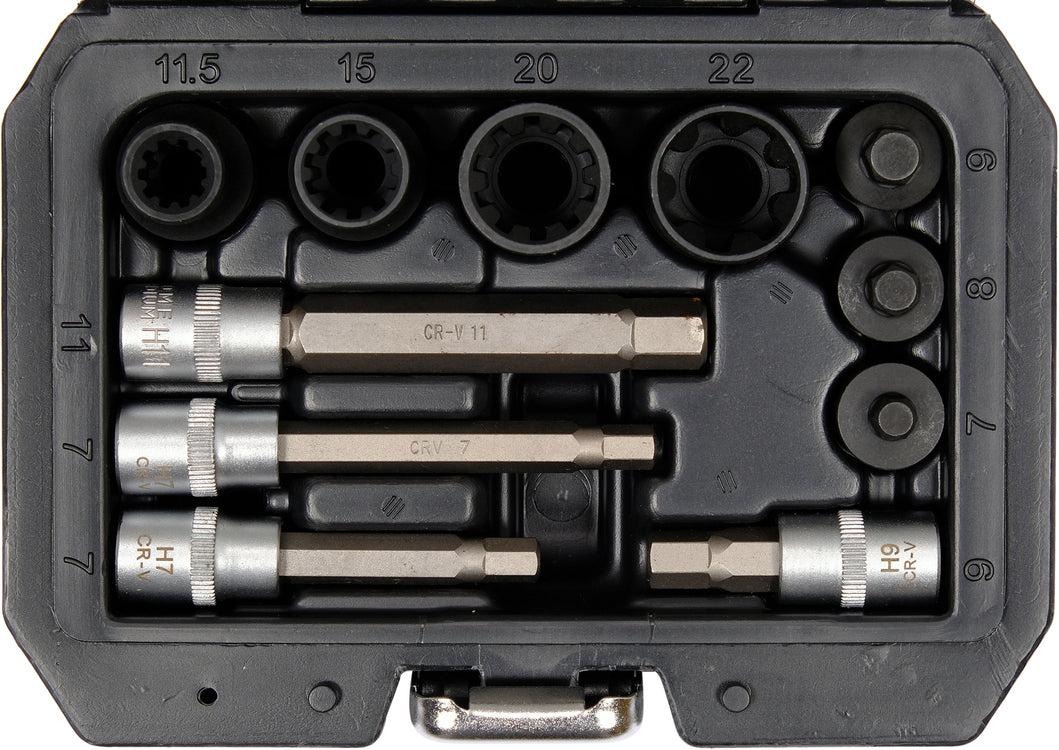 BRAKE CALIPER SOCKET AND BIT SET (YT-06808)