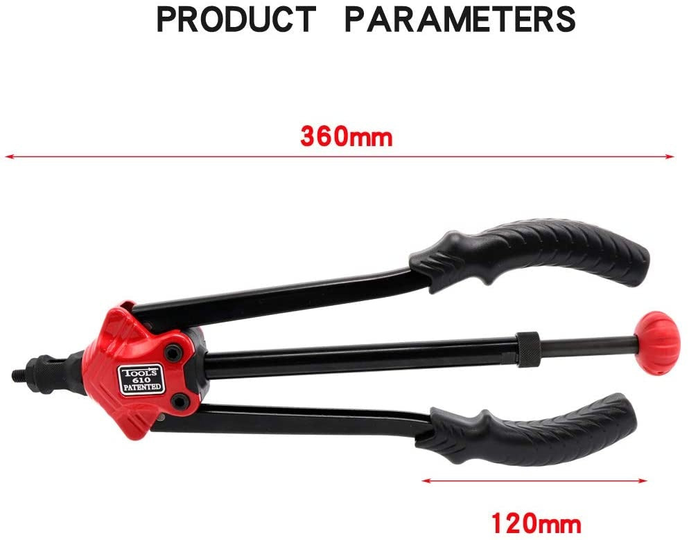 RIVET TOOL FOR THREADED RIVETS | WITH SET | M3-M12 | 360 MM (BT-608)