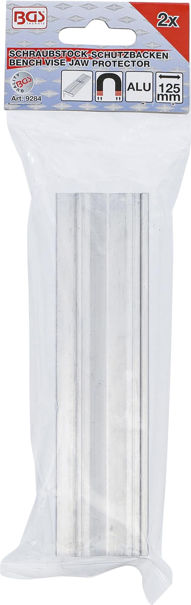 BENCH VICE JAW PROTECTORS | ALUMINIUM | 125 MM | 2 PCS. (9284)