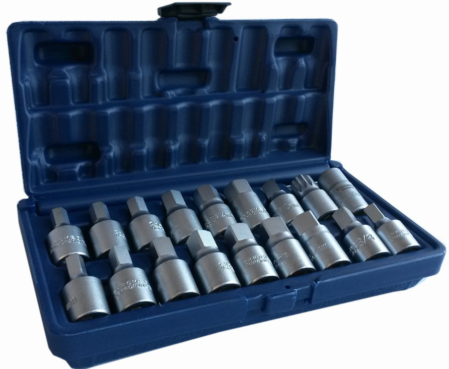 OIL PLUG REMOVAL SOCKET SET 18 PCS. "STAHLBERG" (GE2405)