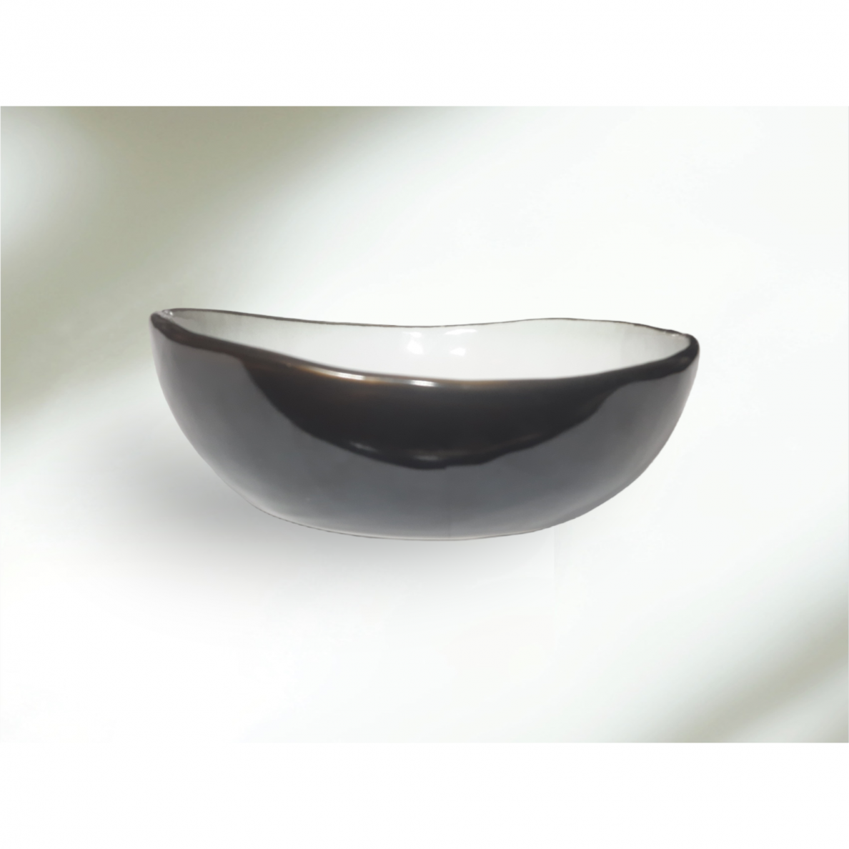 BOWL CANCAN | GLOSSY | BLACK | CERAMIC | Ø20CM | H6.5CM (69982)