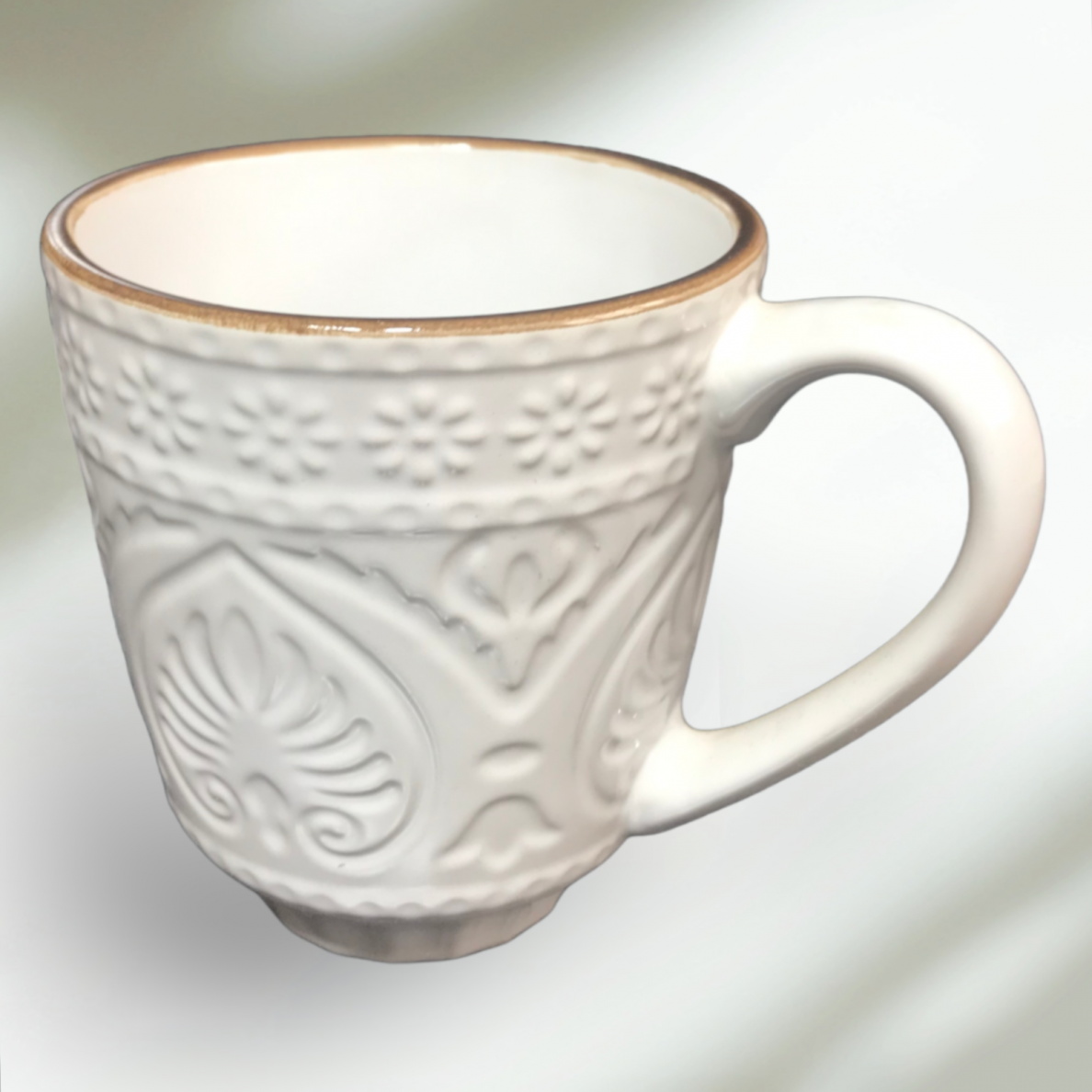 MUG SALSA | WHITE | GLOSSY | CERAMIC | Ø9CM | H10CM | 350ML (69985)