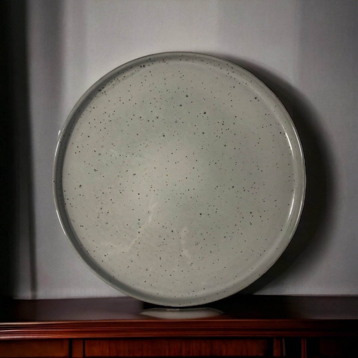 PLATE STEPP | GREY | GLOSSY | CERAMIC | Ø27CM (69990)