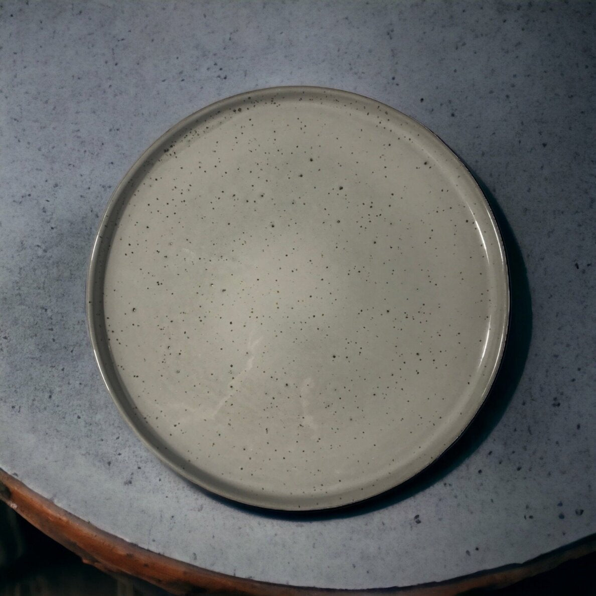 PLATE STEPP | GREY | GLOSSY | CERAMIC | Ø27CM (69990)