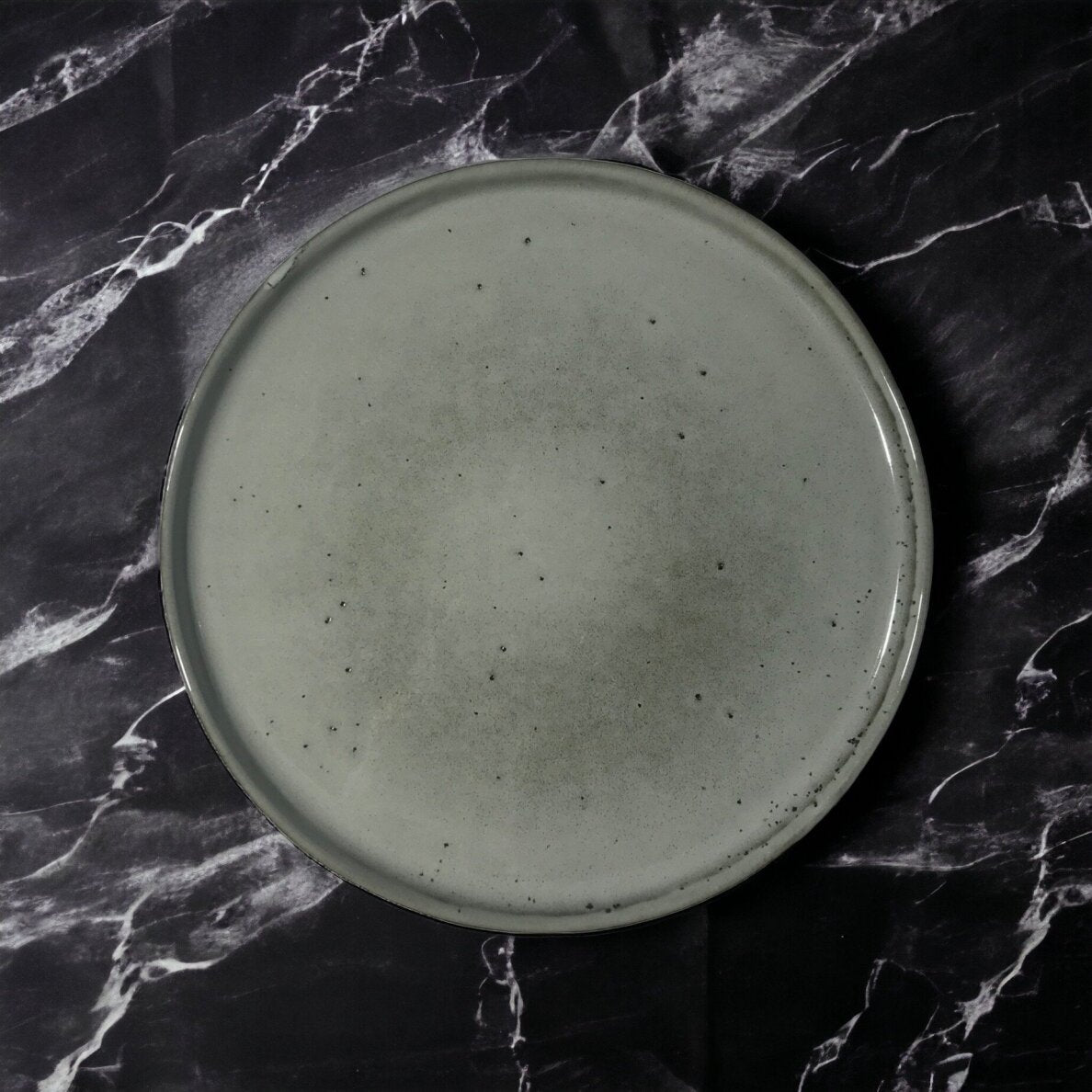 PLATE STEPP | GREY | GLOSSY | CERAMIC | Ø21.5CM (69991)