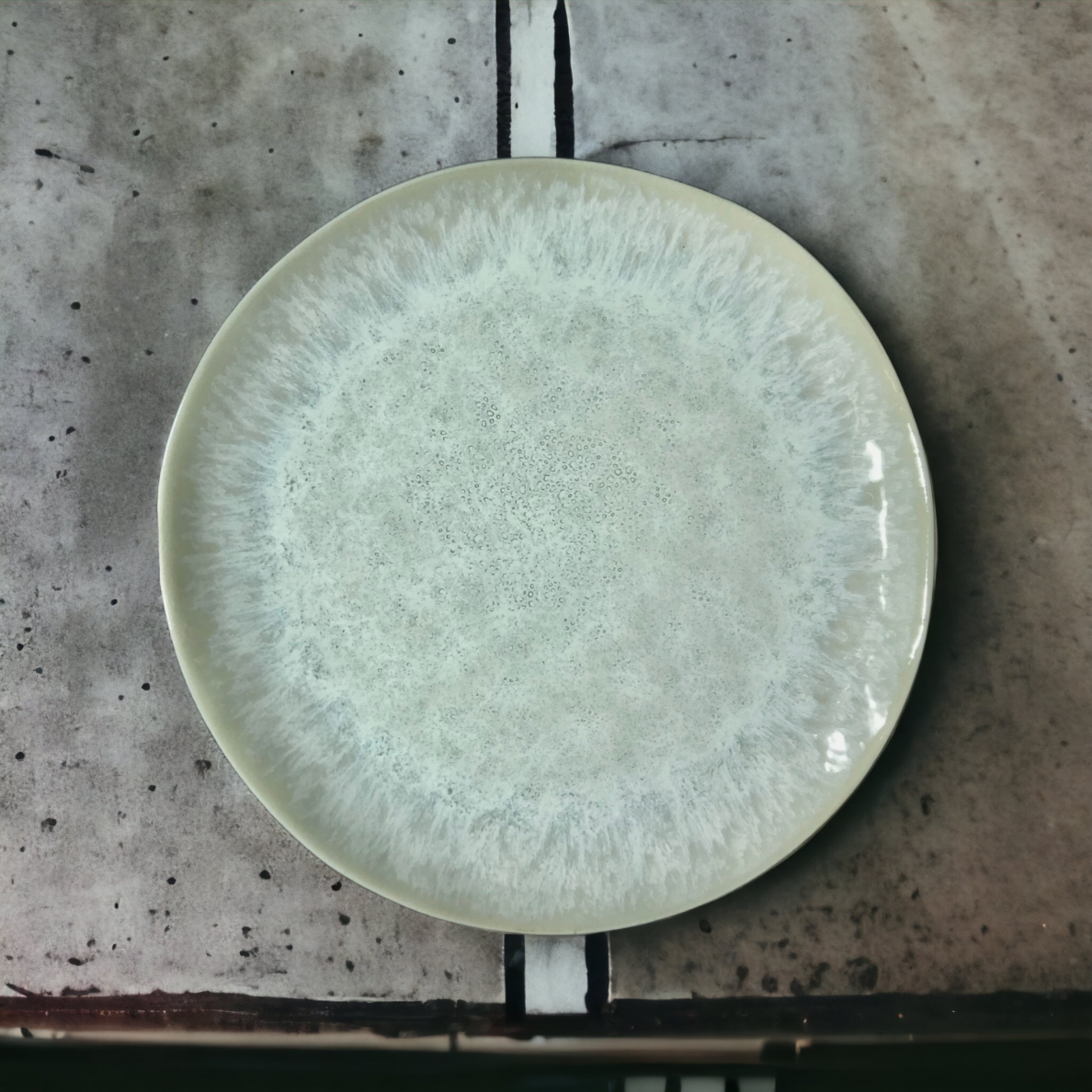 PLATE JAZZ | GLOSSY | WHITE | CERAMIC | Ø28CM (69996)