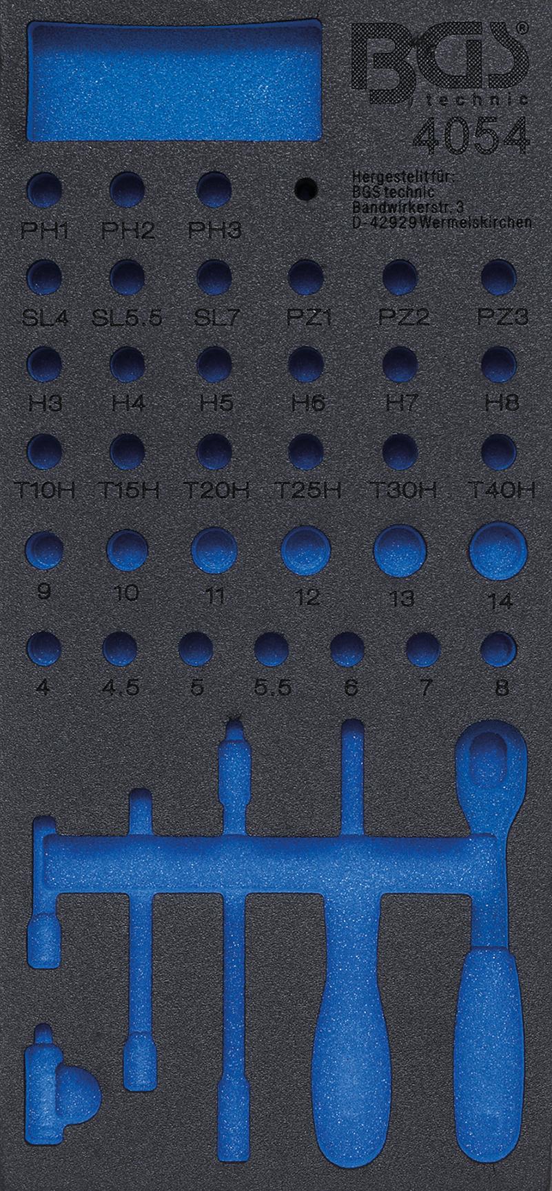 TOOL TRAY 1/3, EMPTY | FOR BGS 4054 (4054-1)
