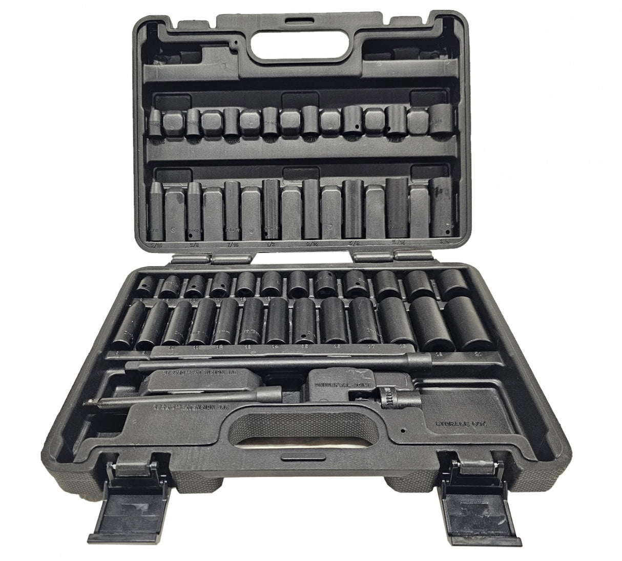 IMPACT TOOL SET | CR-MO | METRIC AND IMPERIAL SIZES | 10 MM (3/8") | 44 PCS. (SK4501)