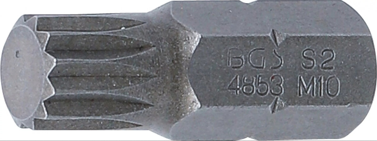 BIT | LENGTH 30 MM | 10 MM (3/8") DRIVE | SPLINE (FOR XZN) M10 (4853)