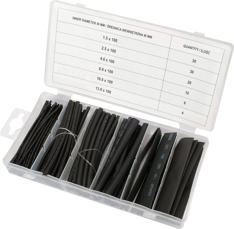 100PC HEAT SHRINKING TUBE ASSORTMENT (YT-068661)